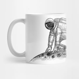 Astronaut Walking On Moon Mug